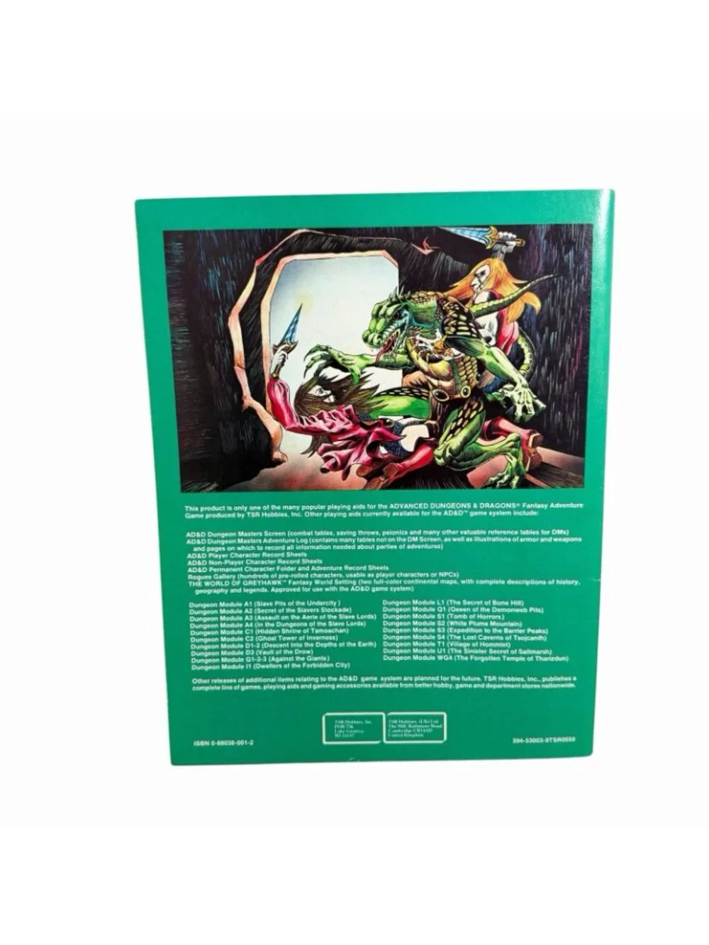1982 Advanced Dungeons & Dragons Dungeon Module U2 Danger At Dunwater TSR AD&D